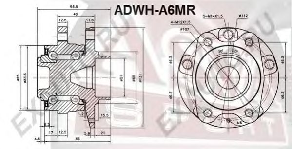 Купить запчасть ASVA - ADWHA6MR 