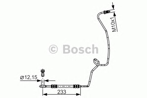 Купить BOSCH 1987481338 Шланг торм. зад. L AUDI/ VW/ SEAT/ SKODA