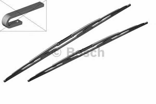 Купить BOSCH 3397001909 Стеклоочиститель Twin 550mm/550mm ком/кт AUDI A4/Avant 11/00->