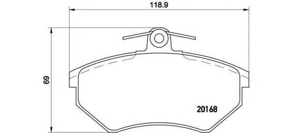 Купить запчасть BREMBO - P85011 