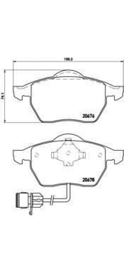 Купить запчасть BREMBO - P85026 
