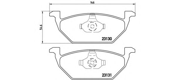 Купить запчасть BREMBO - P85041 