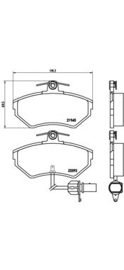 Купить запчасть BREMBO - P85044 