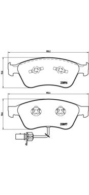 Купить запчасть BREMBO - P85102 