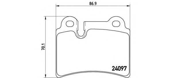 Купить запчасть BREMBO - P85111 