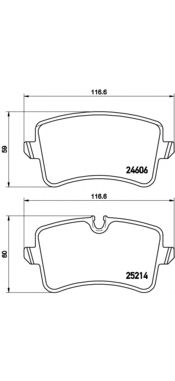 Купить запчасть BREMBO - P85117 