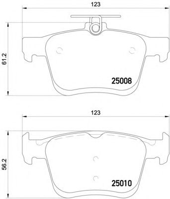 Купить запчасть BREMBO - P85125 