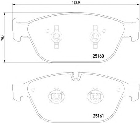 Купить запчасть BREMBO - P85128 