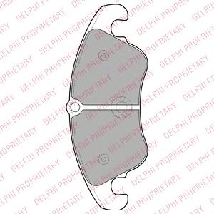 Купить DELPHI LP2077 Колодки торм.пер. AUDI A4 / A5 1.8-3.2/D 07-> / A7 2.8/3.0D 10-> / Q5 2.0/D/3.0D/3.2 08->