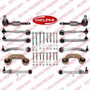 Купить DELPHI TC1500KIT Ком/кт рычагов пер.подвески + стаб.+ нак.+ крепёж AUDI A4 1.6-3.0/T/TDI 11/00-12/04