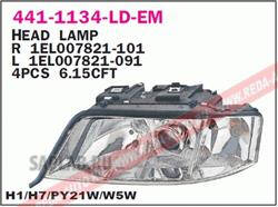 Купить DEPO 4411134RLDEM Фара головного света AUDI A6 [4B/C5] 98->