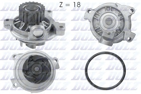 Купить DOLZ A178 Водяная помпа AUDI 100, VW LT/T4, VOLVO 850/940/960/S70/80 2.4D/2.5TDi 80-07