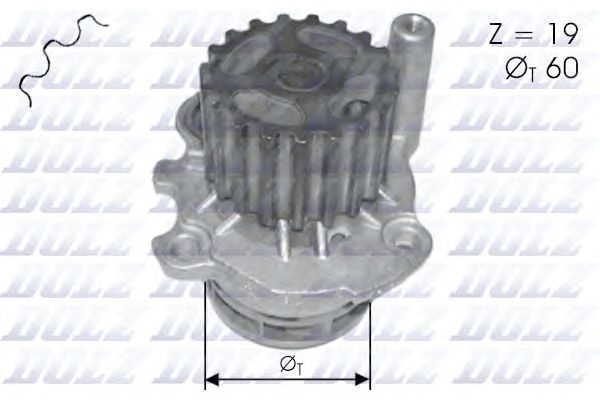 Купить DOLZ A196 Водяная помпа AUDI A2, FORD Galaxy, SKODA Fabia/Roomster, VW Polo/Lupo 1.2/1.4/1.9/TD 99 ->