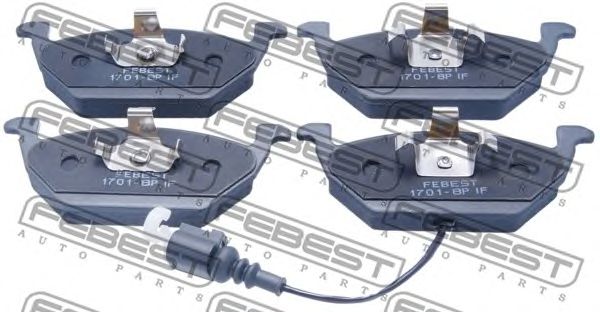 Купить FEBEST 17018P1F КОЛОДКИ ТОРМОЗНЫЕ ПЕРЕДНИЕ AUDI A3/S3/SPORTB./LIM./QU. 2005-2013 [USA]
