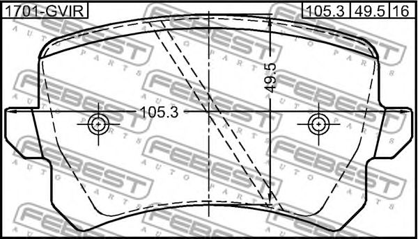 Купить запчасть FEBEST - 1701GVIR 