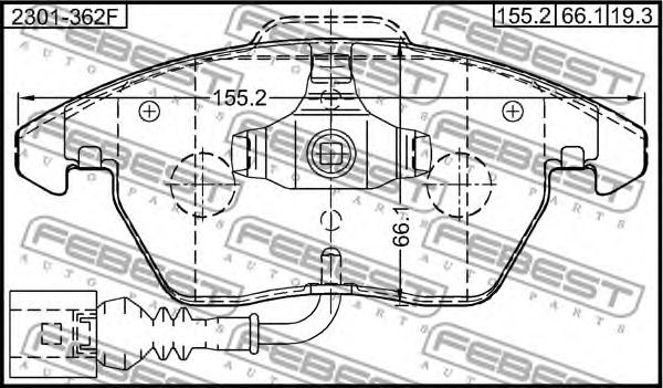Купить запчасть FEBEST - 2301362F 