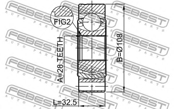 Купить запчасть FEBEST - 2311B6 