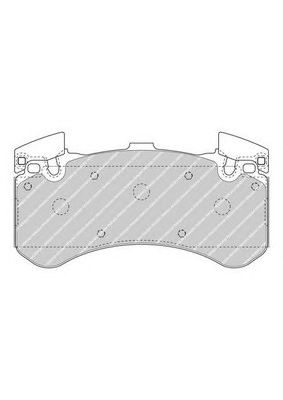 Купить FERODO FDB4468 Комплект тормозных колодок, дисковый тормоз AUDI A6 (4G2, C7, 4GC)