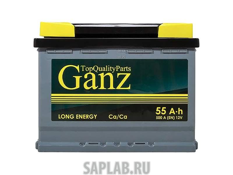 Купить GANZ GANZ553R Аккумулятор GANZ 55 А/ч ОБР 242x175x190 EN500 ganz553r