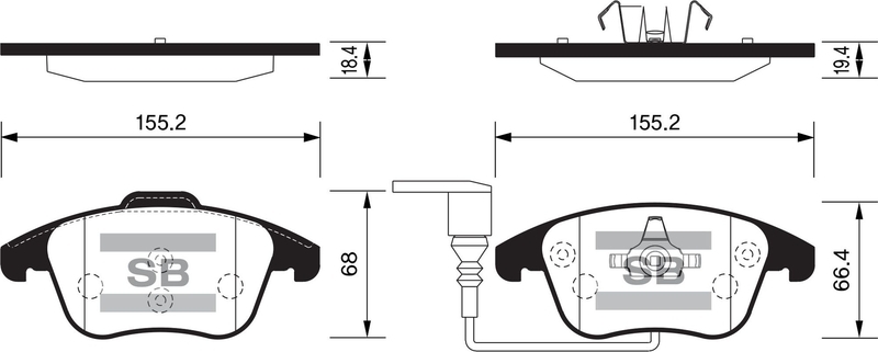 Купить запчасть SANGSIN BRAKE - SP2264 