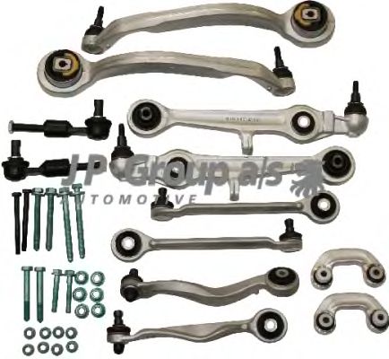 Купить JP GROUP 1140103810 Ком/кт подвески+стаб.+нак.+крепёж AUDI A6 1.8-4.2/T/TDI 02/97->.VW Passat 1.6-2.8/V5/TDI 11/00-05/05