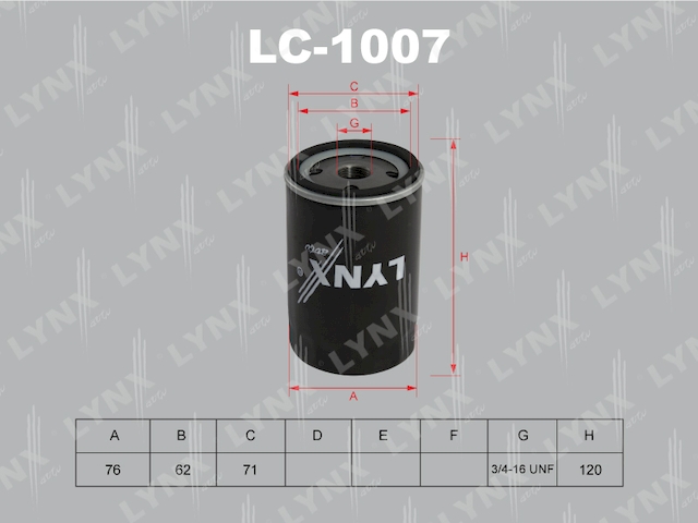 Купить запчасть LYNXAUTO - LC1007 