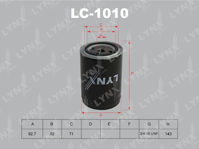 Купить запчасть LYNXAUTO - LC1010 