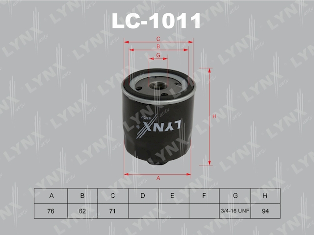 Купить запчасть LYNXAUTO - LC1011 