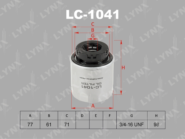 Купить запчасть LYNXAUTO - LC1041 