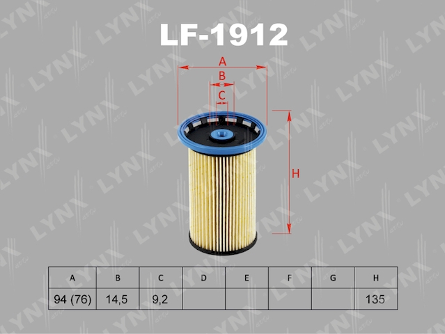 Купить запчасть LYNXAUTO - LF1912 