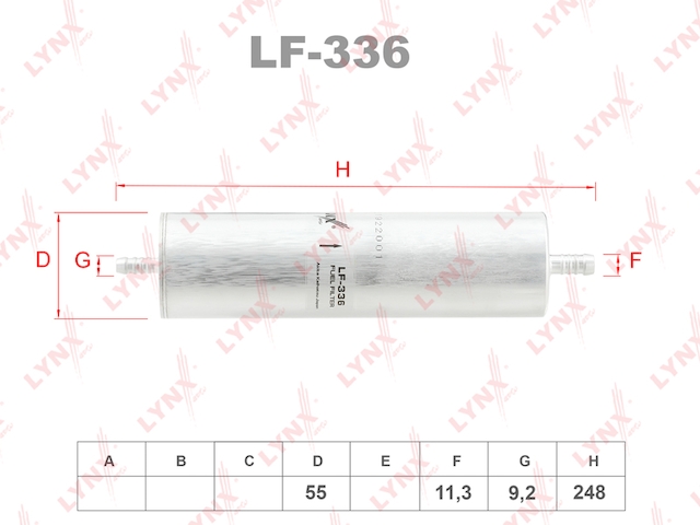 Купить запчасть LYNXAUTO - LF336 
