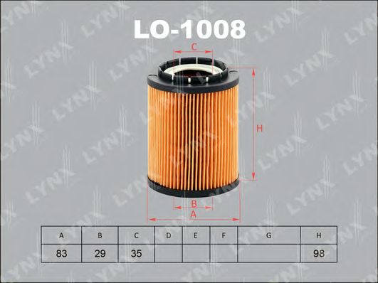 Купить запчасть LYNXAUTO - LO1008 
