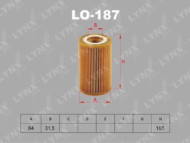 Купить запчасть LYNXAUTO - LO187 