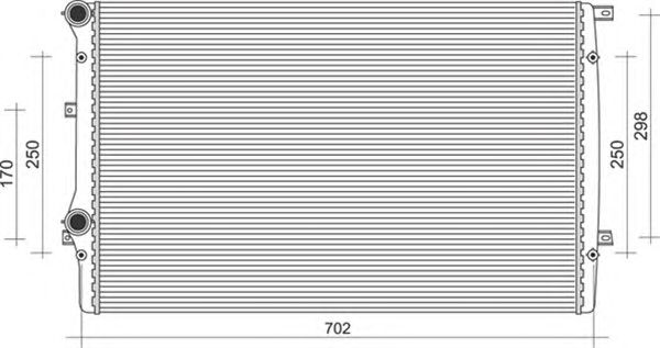 Купить MAGNETI MARELLI 350213852000 Радиатор, охлаждение двигателя AUDI A3 II 1.9TDI
