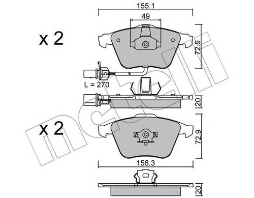 Купить запчасть METELLI - 2205491 