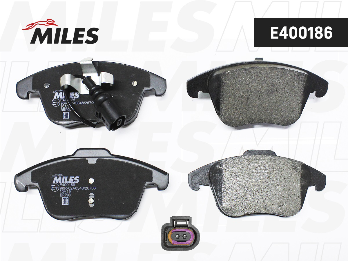 Купить MILES E400186 Колодки тормозные передние AUDI Q3, VW Tiguan 07-18