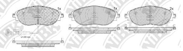 Купить NIBK PN0559W Колодки торм. AUDI