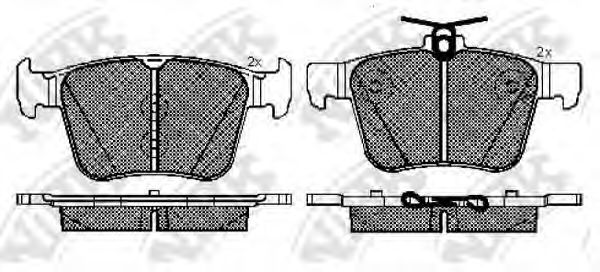 Купить NIBK PN33003 Колодки торм.задн. AUDI A3 12->, SKODA Rapid 12->, VW Golf VII 12->