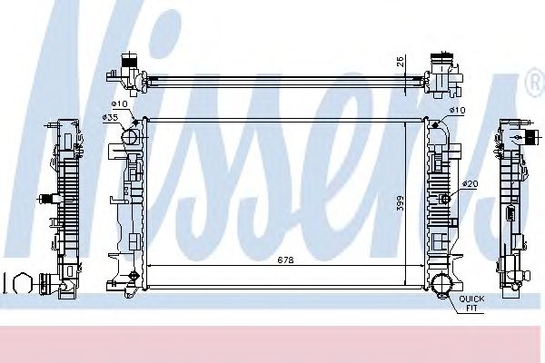 Купить запчасть NISSENS - 67156A 