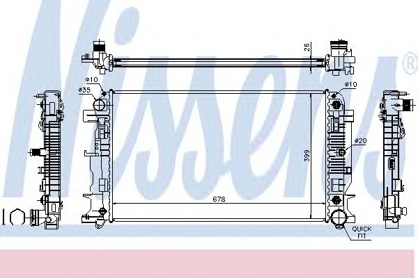 Купить запчасть NISSENS - 67157A 