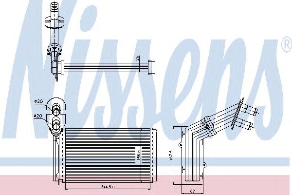 Купить запчасть NISSENS - 73973 