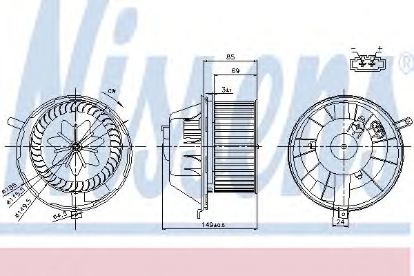 Купить запчасть NISSENS - 87034 