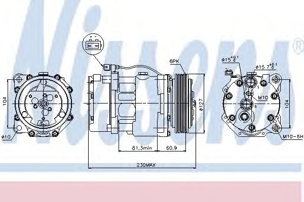Купить запчасть NISSENS - 89061 