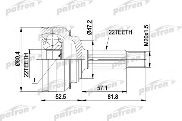 Купить запчасть PATRON - PCV1158 