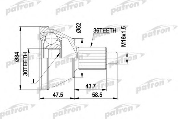 Купить запчасть PATRON - PCV1413 