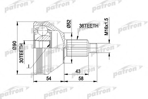 Купить запчасть PATRON - PCV1414 