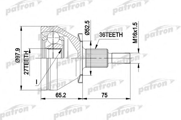 Купить запчасть PATRON - PCV1428 