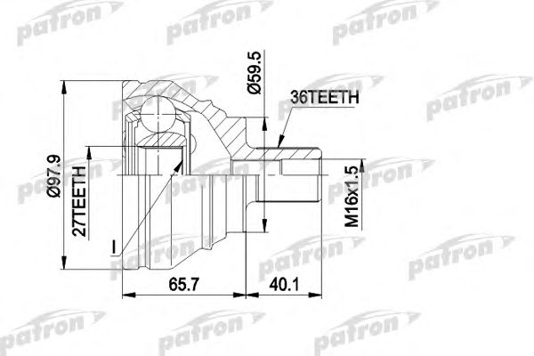 Купить запчасть PATRON - PCV1463 