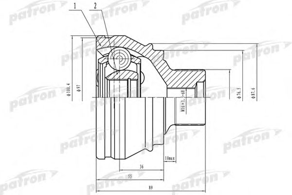 Купить запчасть PATRON - PCV4958 