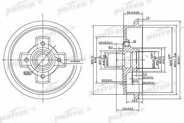 Купить запчасть PATRON - PDR1208 